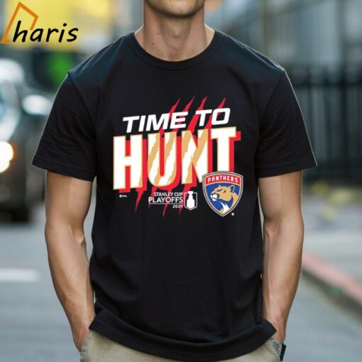 Time To Hunt Florida Panthers 2024 Stanley Cup Playoffs Shirt