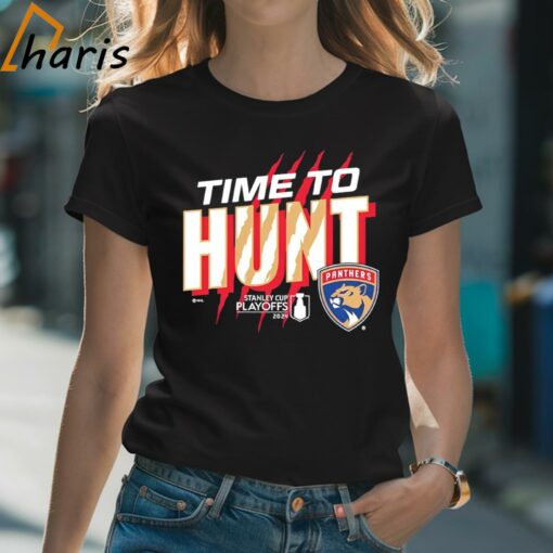 Time To Hunt Florida Panthers 2024 Stanley Cup Playoffs Shirt