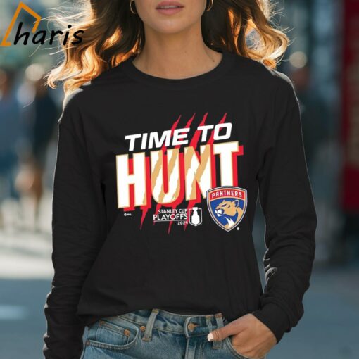 Time To Hunt Florida Panthers 2024 Stanley Cup Playoffs Shirt