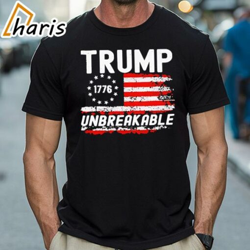 Trump Tougher Than Ever President Donald Trump Us Flag T-Shirt