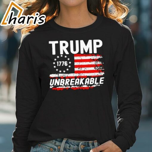 Trump Tougher Than Ever President Donald Trump Us Flag T-Shirt