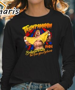 Trump Wrestling Meme Fake News Trumpamania Shirt 4