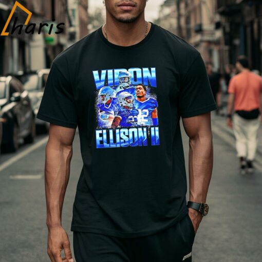 Tulsa Golden Hurricane Viron Ellison II Veii Graphic Shirt