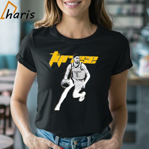 Tyrese Haliburton 0 Indiana Pacers Basketball Graphic Shirt