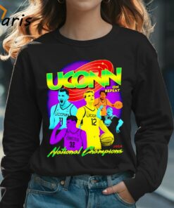 UCONN Huskies Mens Basketball On Repeat 2024 National Champions Shirt 3