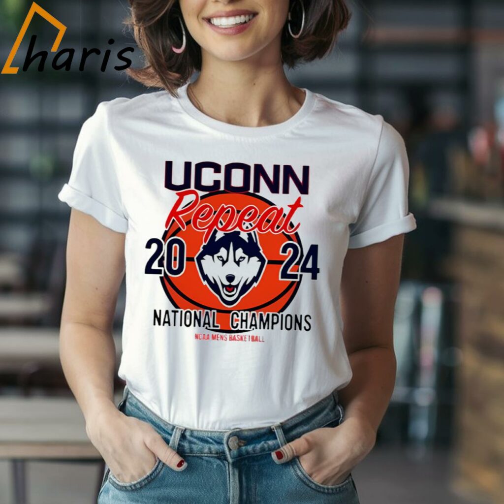 UCONN Repeat 2024 National Champions NCAA Men's Basketball Shirts