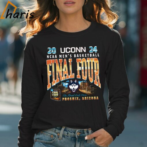 Uconn Huskies 2024 NCAA Men’s Basketball Final Four The Road Ends Here Shirt