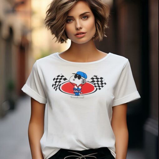 Vintage Snoopy Racing Flags Shirt