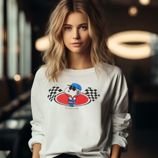 Vintage Snoopy Racing Flags Shirt