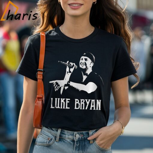 White Portrait Country Music Luke Bryan Shirt