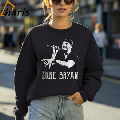 White Portrait Country Music Luke Bryan Shirt