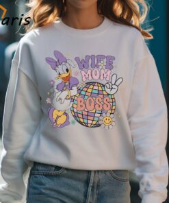 Wife Mom Boss Disco Ball Disney Daisy Duck Shirt 3 Wife Mom Boss Disco Ball Disney Daisy Duck Shirt 4