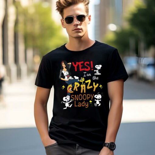 Yes I Am The Crazy Snoopy Lady Tee