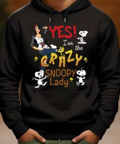 Yes I Am The Crazy Snoopy Lady Tee 3