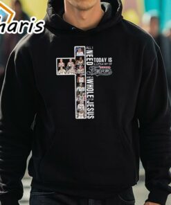 l All I Need Today Is A Little Bit Of Indiana Fever And A Whole Lot Of Jesus Shirt 5