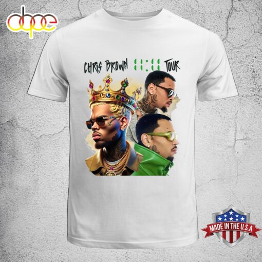 1111 Tour Chris Brown Breezy Music 2024 Unisex T-Shirt