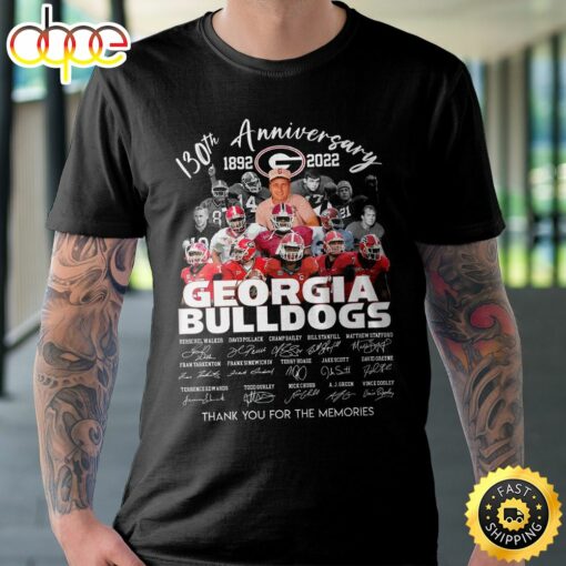 130th Anniversary Georgia Bulldogs Unisex T-Shirt