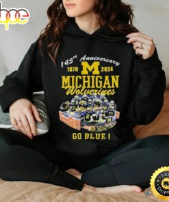 145th Anniversary 1879 – 2024 Michigan Wolverines Go Blue Michigan Stadium Ann Arbor Mi Shirt