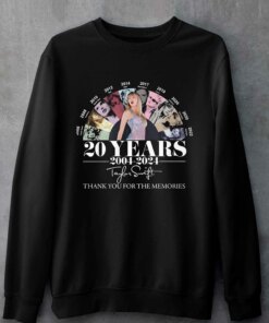 20 Years 2004 – 2024 Taylor Swift Thank You For The Memories Shirt
