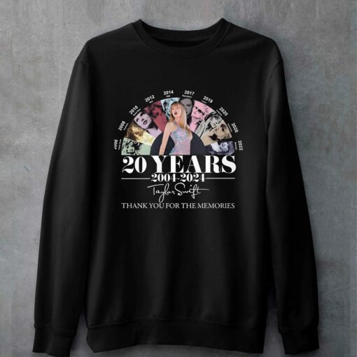 20 Years 2004 – 2024 Taylor Swift Thank You For The Memories Shirt