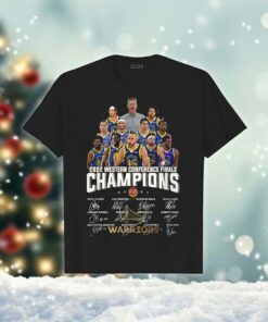 2022 Western Conference Champions Warriors Sign T-shirt
