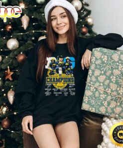 2023 2024 Michigan Wolverines Big Ten Football Champions Signatures Shirt