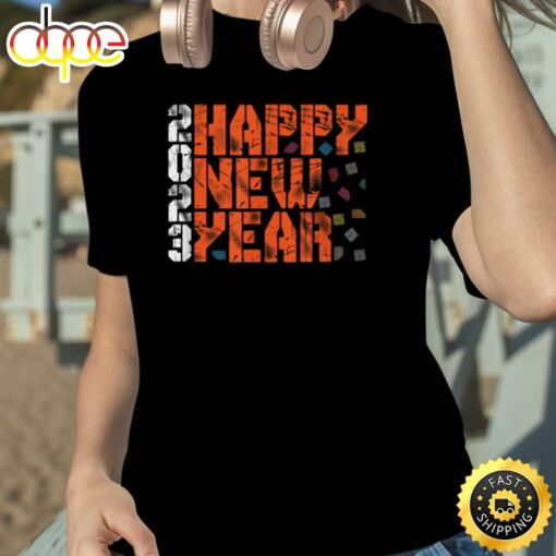 2023 Happy New Year Grunge Style Unisex Basic T-shirt