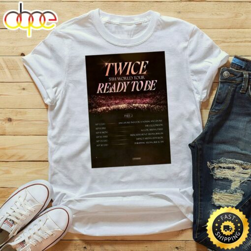 2023 Twice Ready To Be 5th World Tour Unisex T-shirt