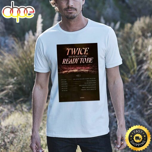 2023 Twice Ready To Be 5th World Tour Unisex T-shirt