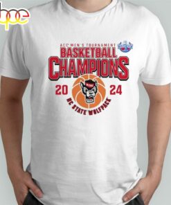 2024 Acc Men’s Basketball Conference Tournament Champions Nc State Wolfpack T-Shirt
