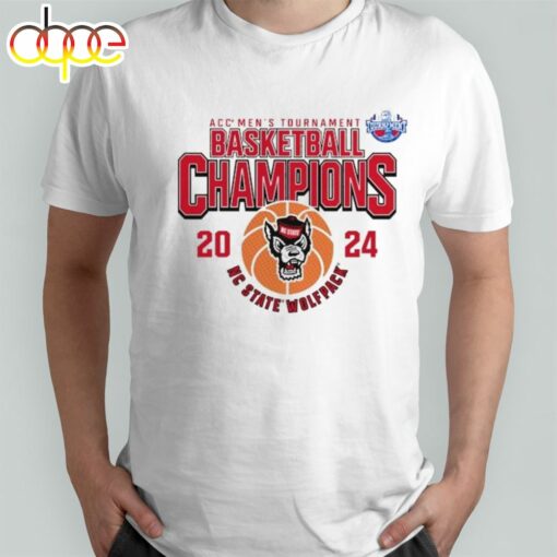 2024 Acc Men’s Basketball Conference Tournament Champions Nc State Wolfpack T-Shirt