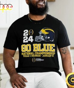 2024 Go Blue National Championship Texas Vs Michigan Rose Bowl Shirt