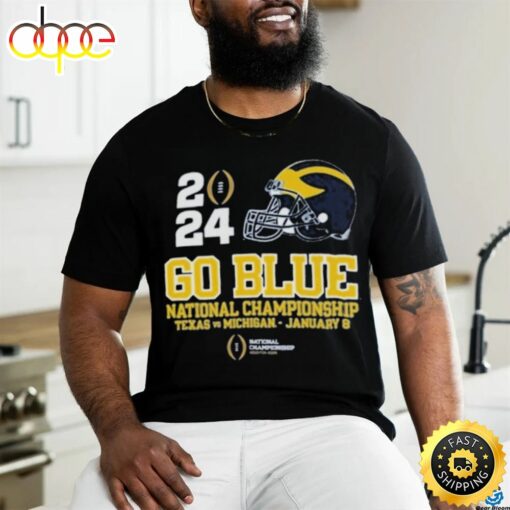 2024 Go Blue National Championship Texas Vs Michigan Rose Bowl Shirt