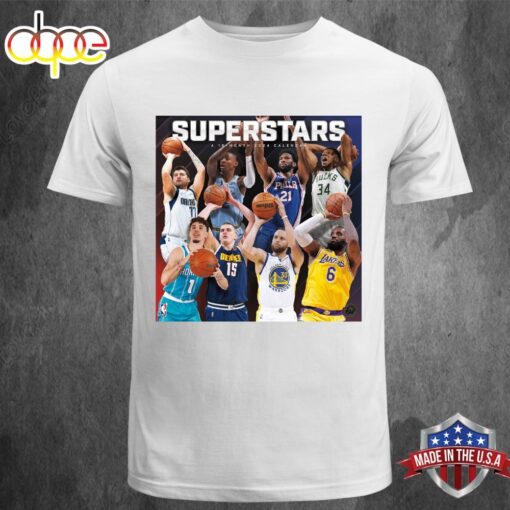 2024 NBA Superstars Wall Calendar Unisex T-shirt