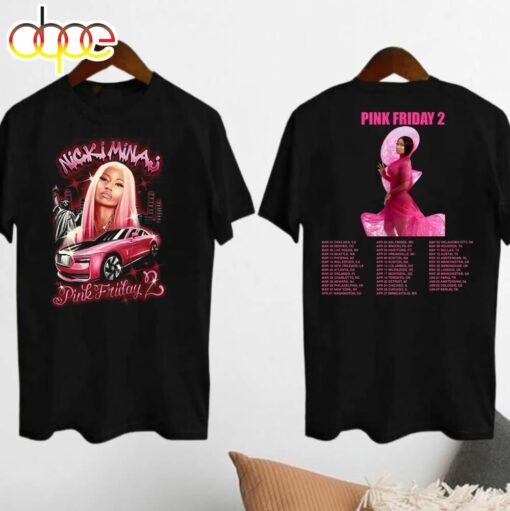 2024 Nicki Minaj Tour T-Shirt, Nicki Minaj Pink Friday 2 Concert Shirt