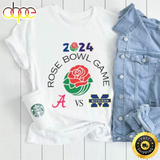 2024 Rose Bowl Game Alabama Crimson Tide Vs Michigan T Shirt