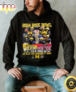 2024 Rose Bowl Game Michigan Wolverines Vs Alabama Crimson Tide Go Blue And Bring It Home Shirt
