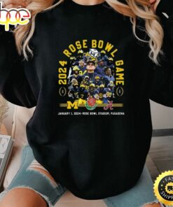 2024 Rose Bowl Michigan Wolverines Vs Alabama Crimson Tide 2024 Rose Bowl Stadium Pasadena T-Shirt