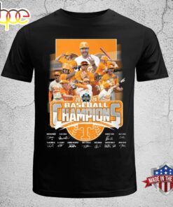 2024 SEC Baseball Champions Tennessee Volunteers Signatures T-shirt