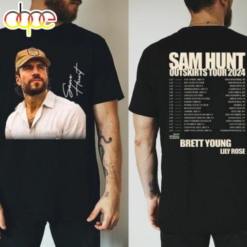 2024 Sam Hunt Outskirts Tour Unisex Music T-Shirt