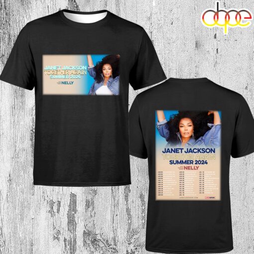 2024 Tour Janet Jackson Together Again Poster Unisex T-Shirt