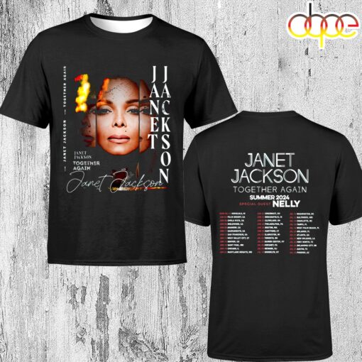 2024 Tour Janet Jackson Together Again Unisex T-Shirt