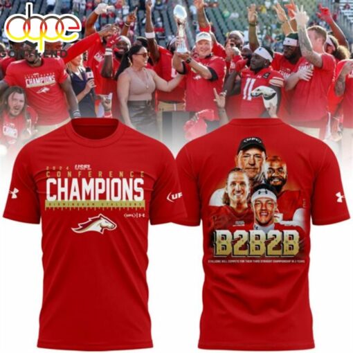 2024 USFL Conference Champions Birmingham Stallions 3D RED T-Shirt