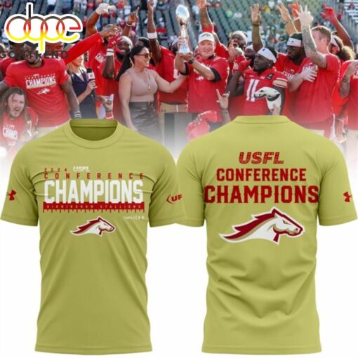 2024 USFL Conference Champions Birmingham Stallions Design 3D T-Shirt