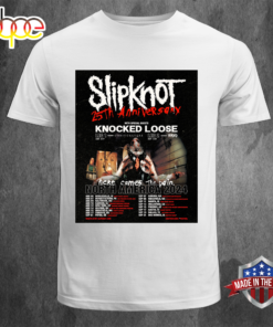 25th Anniversary Knocked Loose Slipknot Tour 2024 Unisex T-shirt