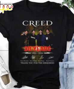 30 Years 1994-2024 Creed Band Signatures Shirt