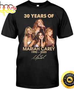 30 Years Of Mariah Carey 1990 2020 Signature T-shirt