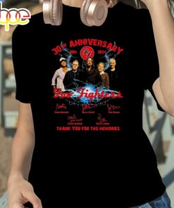 30th Anniversary 1994-2024 Foo Fighters Thank You For The Memories Signatures Shirt