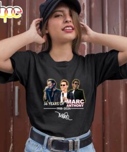 36 Years Of Marc Anthony 1988 2024 Signature T-Shirt