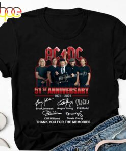51 Years Acdc 1973-2024 Signature T-Shirt